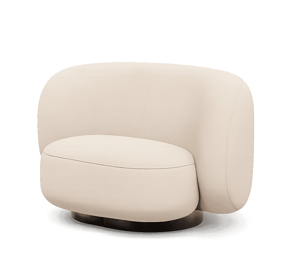 Bouclé Swivel Accent Chair