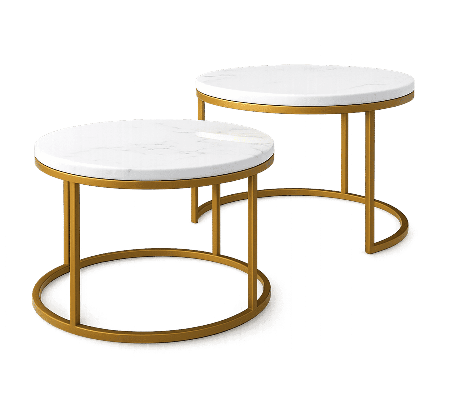 Round Marble Nesting Tables